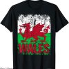 Wales Rugby T-Shirt Wales Flag Vintage Tee Shirt MLB