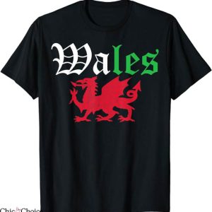 Wales Rugby T-Shirt Welsh Pride Wales Flag T-Shirt MLB