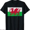 Welsh Rugby T-Shirt Retro Cymru Medieval Flag Welsh T-Shirt