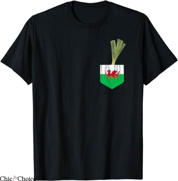 Welsh Rugby T-Shirt Welsh Flag Dragon St David Tee MLB