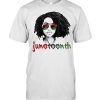 Women’s Black Queen Afro Unapologetically Dope Melanin Girl Juneteenth T-shirt
