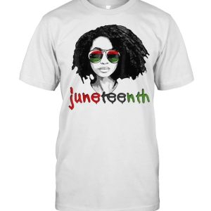 Women’s Black Queen Afro Unapologetically Dope Melanin Girl Juneteenth T-shirt