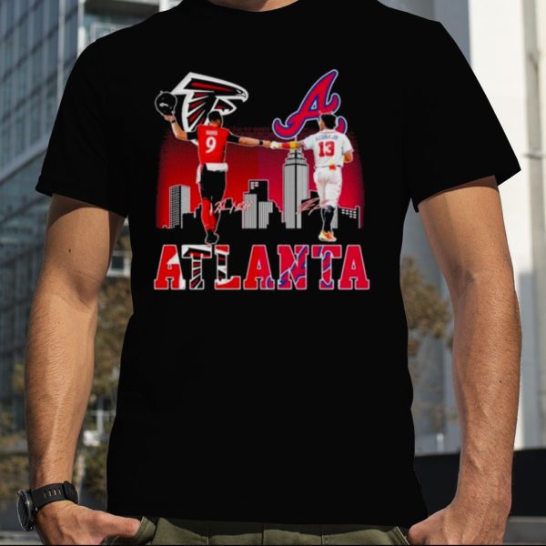 atlanta Falcons Ridder And Braves Acuna Jr City Champions T Shirt