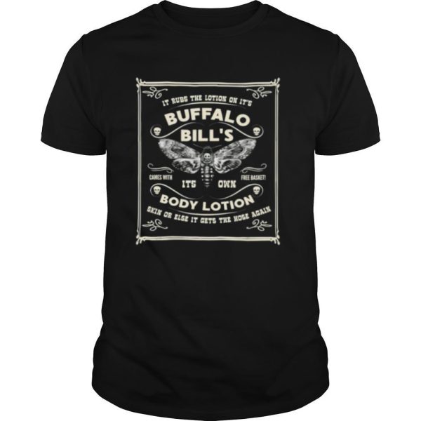 buffalo bill Goth Body Lotion Deaths Head Moth Horror shirt