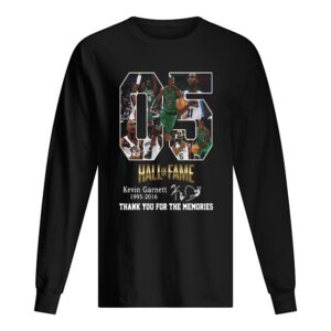 05 Hall of Fame Kevin Garnett 1995 2016 signature shirt