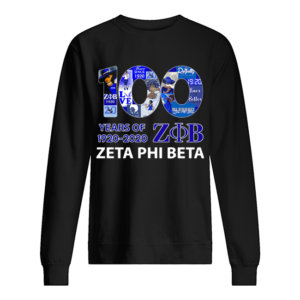 100 Years Of 1920-2020 ZOB Zeta Phi Beta Shirt