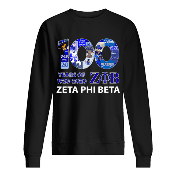 100 Years Of 1920-2020 ZOB Zeta Phi Beta Shirt