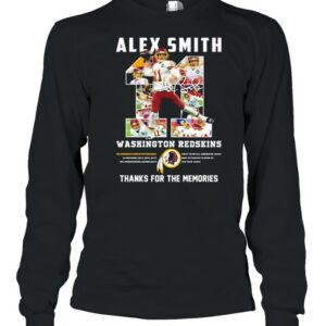 11 Alex Smith Washington Redskins Thank You For The Memories Signature Shirt
