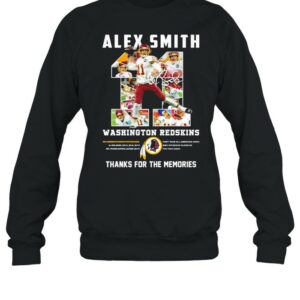 11 Alex Smith Washington Redskins Thank You For The Memories Signature Shirt