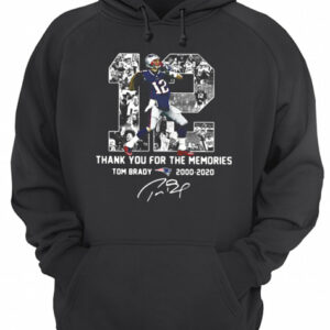 12 Tom Brady 2000 2020 Thank You For The Memories Signature shirt