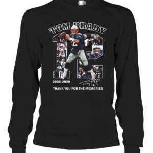 12 Tom Brady Thank You For The Memories 2000 2020 T-Shirt