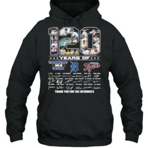 120 Years Of The Greatest MLB Teams Detroit Tigers Signatures Thank You For The Memories shirt 2 120 Years Of The Greatest MLB Teams Detroit Tigers Signatures Thank You For The Memories shirt 3