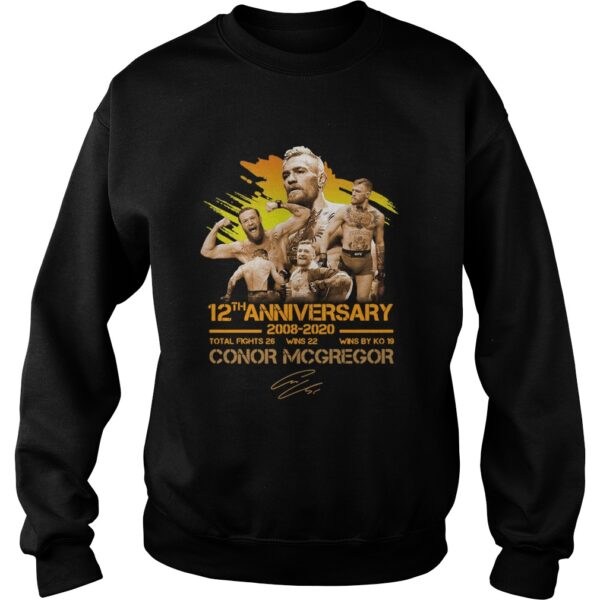 12th anniversary 20082020 Conor McGregor shirt