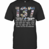 137 Years Of Los Angeles Dodgers 1883 2020 Thank You For The Memories Signatures T-Shirt