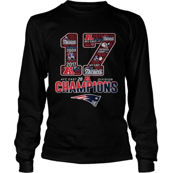 17 Division Champions New England Patriots shirt