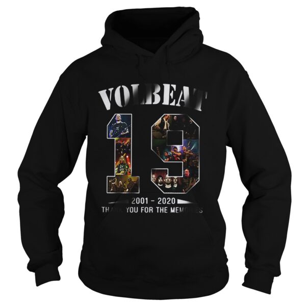 19 Years of VolBeat 2001 2020 thank you for the memories shirt