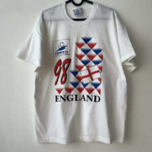 1998 England T-Shirt 98 Coupe Du Monde