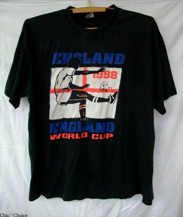 1998 England T-Shirt Vintage 90s