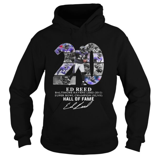 20 Ed Reed Baltimore Ravens 20022012 super Bowl Champion hall of fame shirt