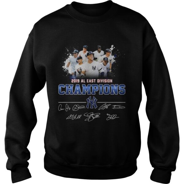 2019 Al east division champions New York Yankees signature shirt