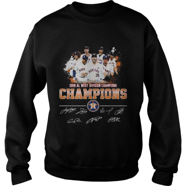 2019 Al west division Champions Houston Astros signature shirt