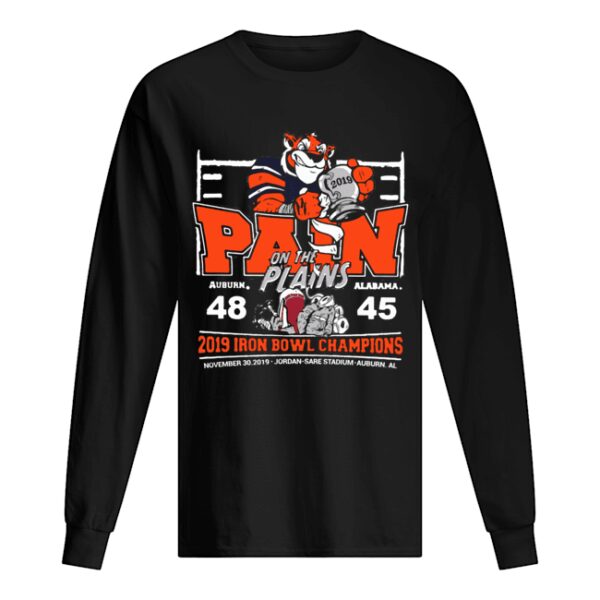 2019 Iron Bowl Champions Pain On The Plains Auburn 48 Alabama 45 Shirt