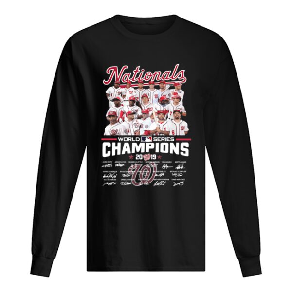 2019 World Series Champions Washington Nationals Players Signatures shirt