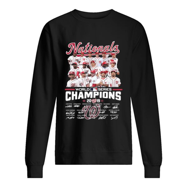 2019 World Series Champions Washington Nationals Players Signatures shirt