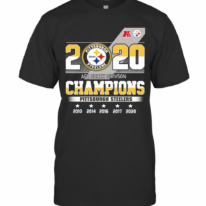 2020 AFC North Division Champions Pittsburgh Steelers T-Shirt