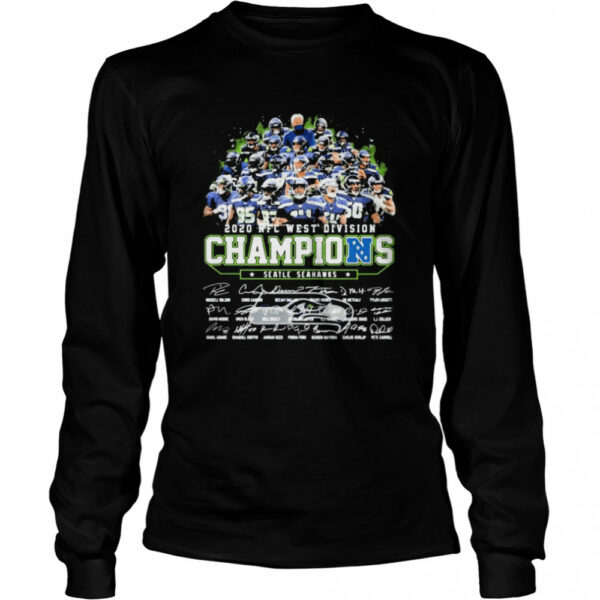 2020 Afc West Division Champions Seatle Seahawks Signature shirt