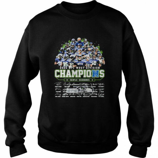 2020 Afc West Division Champions Seatle Seahawks Signature shirt