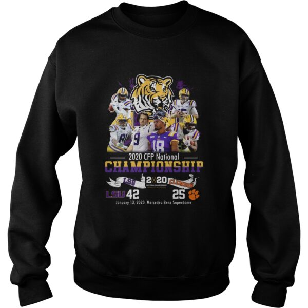 2020 CFP National Championship LSU 42 Clemson 25 shirt