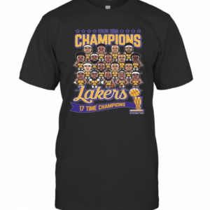 2020 NBA Champions Lakers 17 Time Champions T-Shirt