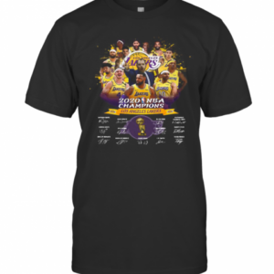 2020 Nba Champions Los Angeles Lakers Signatures T-Shirt