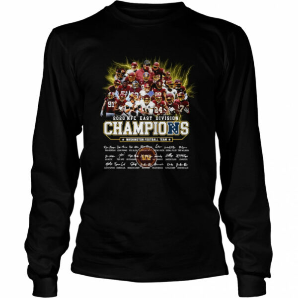 2020 Nfc East Division Champions Washington Football Team Signatures shirt