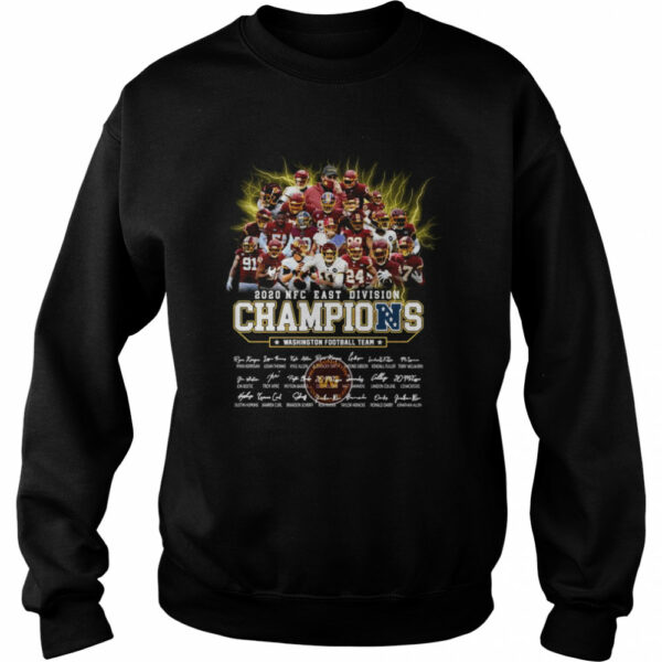 2020 Nfc East Division Champions Washington Football Team Signatures shirt