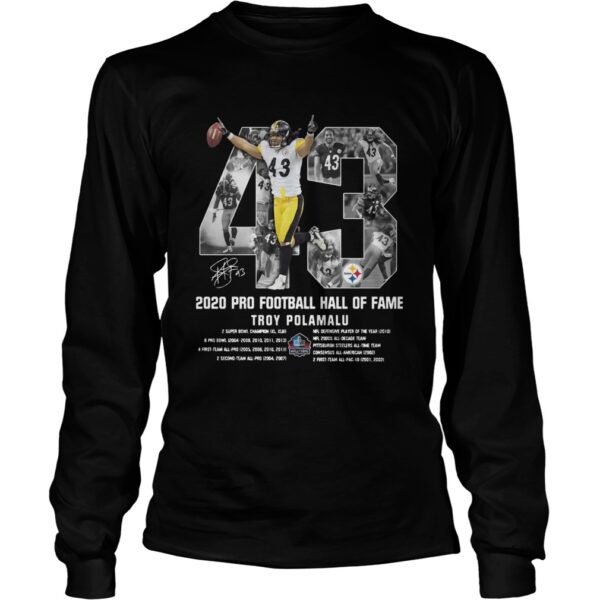 2020 Pro Football Hall Of Fame Troy Polamalu shirt