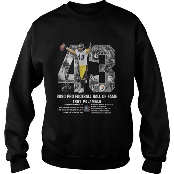 2020 Pro Football Hall Of Fame Troy Polamalu shirt