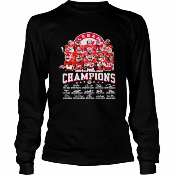 2020 Rose Bowl Game Champions Alabama Crimson Tide Signature shirt