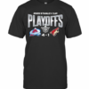 2020 Stanley Cup Playoffs Colorado Avalanche Logo Black And White Vs Golden Eagle T-Shirt
