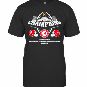 2021 Alabama Crimson Tide Champions January 11 Miami Gardens Florida T-Shirt
