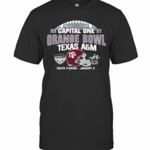 2021 Capital One Orange Bowl Texas A’M South Florida January 2 T-Shirt