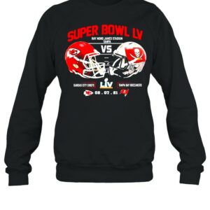 2021 Kansas City Chiefs Vs Tampa Bay Bucceeners Super Bowl LV Final NFL Classic shirt