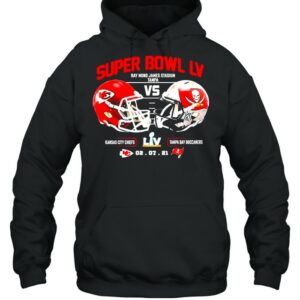 2021 Kansas City Chiefs Vs Tampa Bay Bucceeners Super Bowl LV Final NFL Classic shirt 2 2021 Kansas City Chiefs Vs Tampa Bay Bucceeners Super Bowl LV Final NFL Classic shirt 3