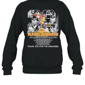 23 Magic Johnson Los Angeles Lakers1979 1996 Thank You For The Memories Signature Shirt