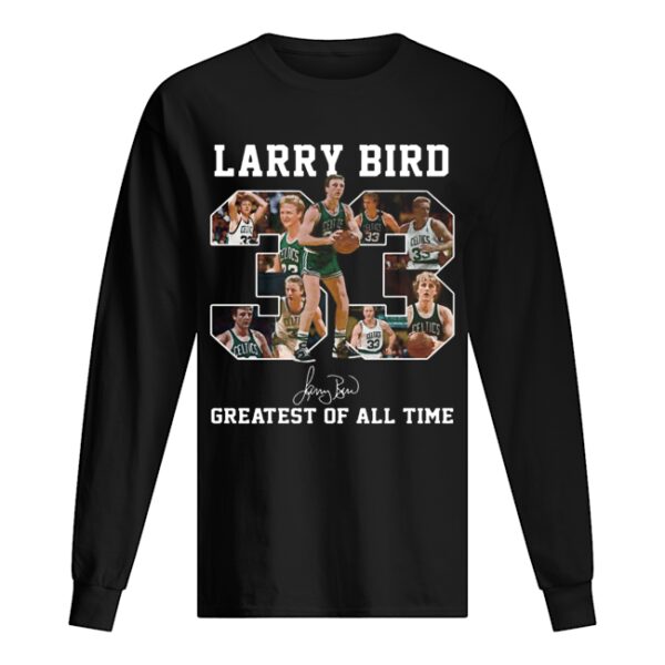 33 Larry Bird Greatest of all time signature shirt