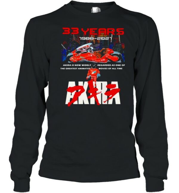 33 Years 1988 2021 Akira shirt