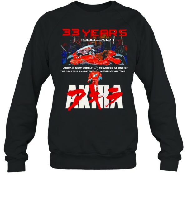 33 Years 1988 2021 Akira shirt