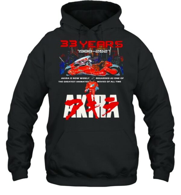 33 Years 1988 2021 Akira shirt