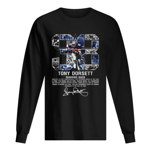 38 Tony Dorsett running back Dallas Cows signature shirt